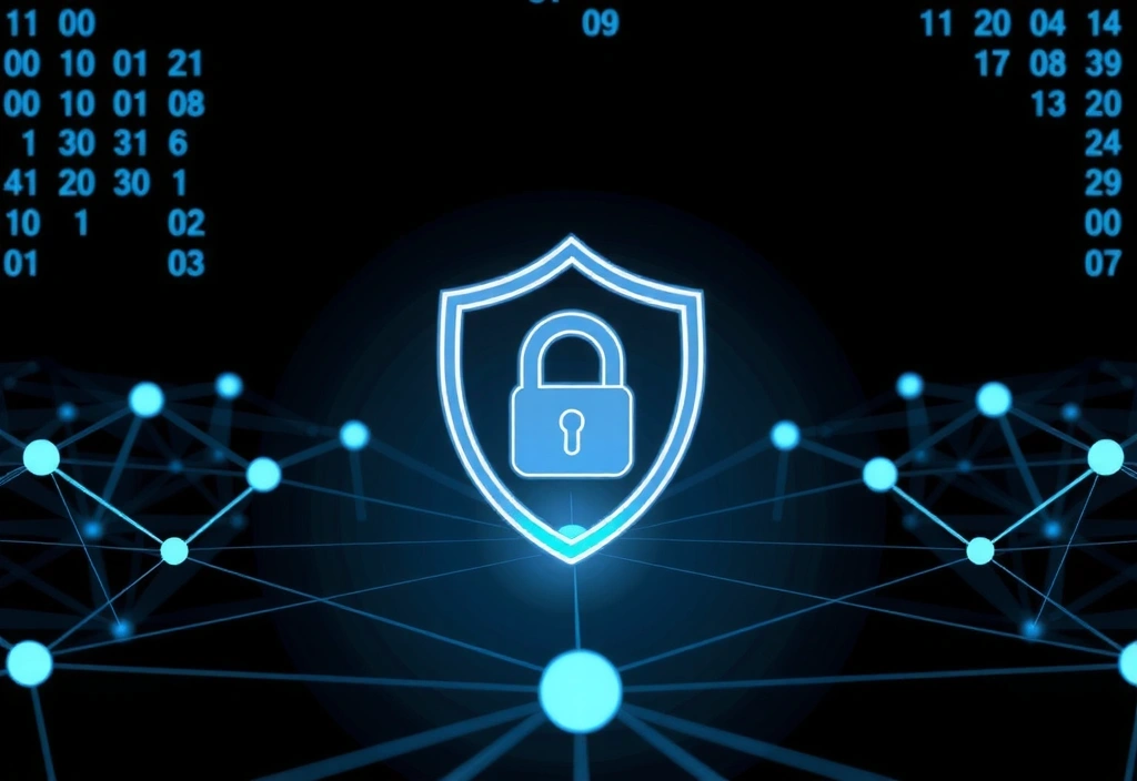 Cyfrowa blokada danych symbolizująca ochronę prywatności