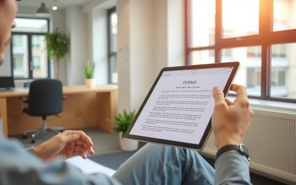 Osoba czytająca dokumenty w spokojnym otoczeniu